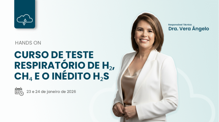 Teste Respiratório de Hidrogênio (H₂), Metano (CH₄) e Sulfeto de Hidrogênio (H₂S).