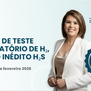 Teste Respiratório de Hidrogênio (H₂), Metano (CH₄) e Sulfeto de Hidrogênio (H₂S).
